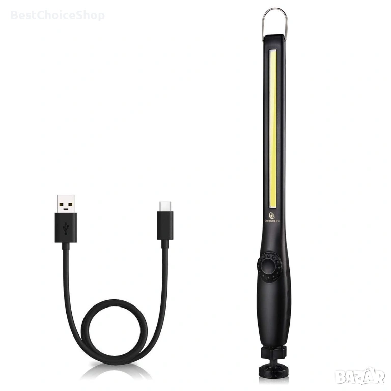 ORHOMELIFE акумулаторна LED работна лампа 800LM ръчна инспекционна лампа, снимка 1