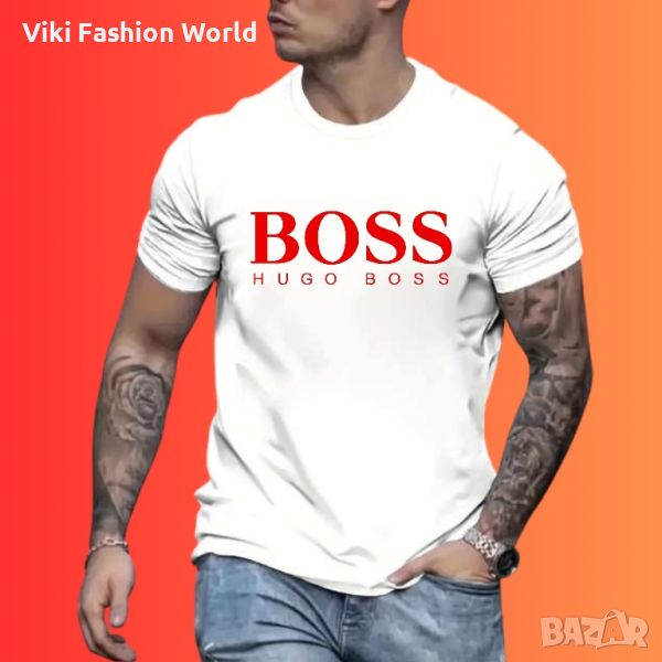 HUGO BOSS мъжки тениски в бяло , снимка 1