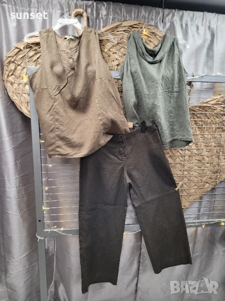 ЛЕНЕН войнишкозелено панталон- 42/44 размер+ ЛЕНЕН потник, снимка 1