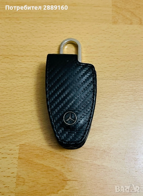 Оригинален карбонов калъф за ключ за Mercedes Benz, снимка 1