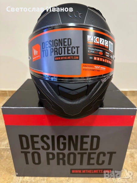 Мото каска МТ, снимка 1