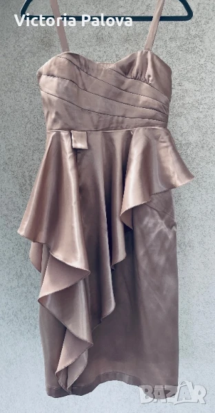 Парти ( коктейлна)рокля цвят пепел от рози  VILA Дания , снимка 1