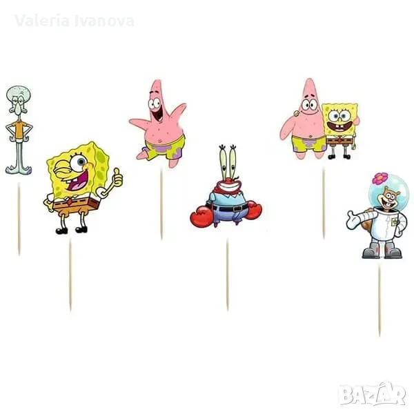 Топери SpongeBob Квадратни гащи, 6 броя 99933, снимка 1