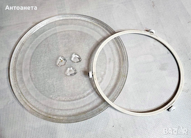 Чиния за микровълнова печка 24,5 cm + водещата ролка, снимка 1