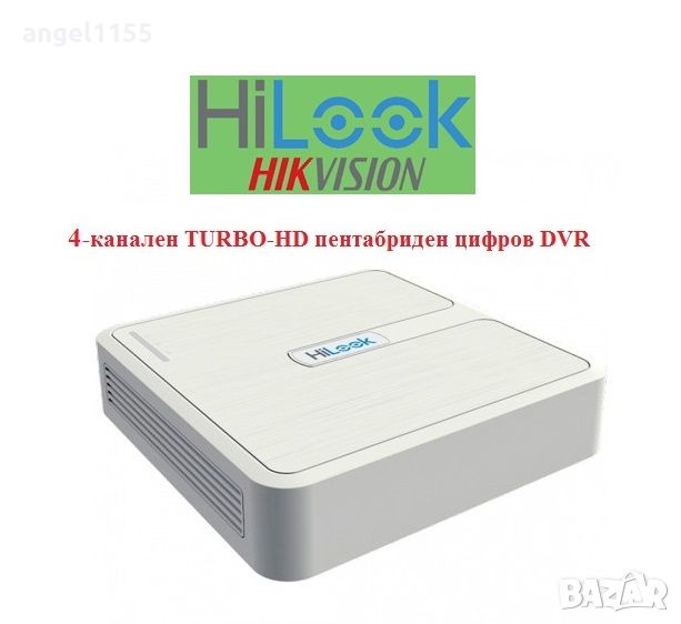 4-канален TURBO-HD пентабриден цифров рекордер DVR "HIKVISION" серия "HiLook", снимка 1