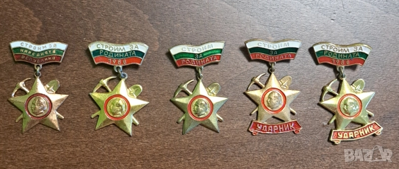 Значки Стройм за родината Ударник , снимка 1