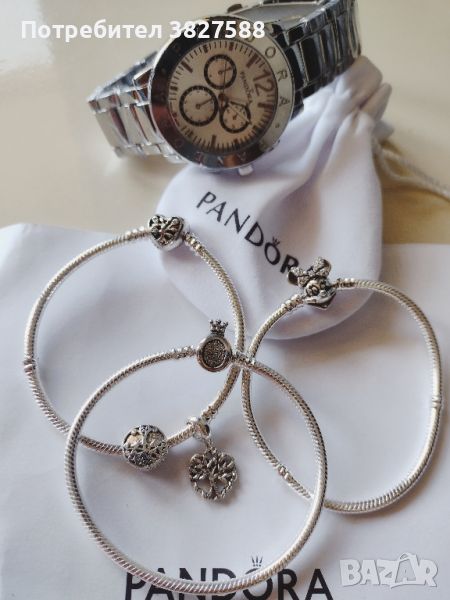 Сребърни гривни с печат Pandora , снимка 1