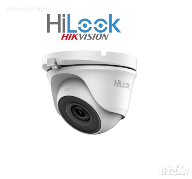 TURBO-HD HIKVISION серия HiLook Куполна Камера 2Mp, 2.8мм, IR-20м. EXIR, снимка 1