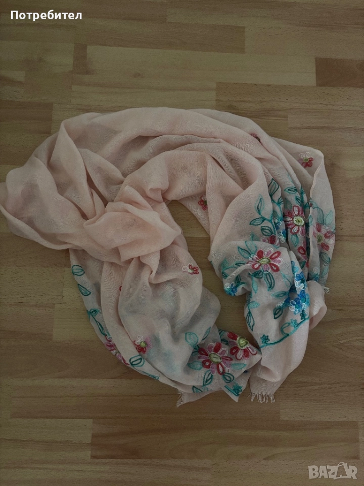 Дамски шал 50% памук,50 % вискоза , снимка 1