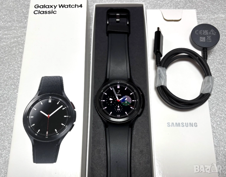 Перфектен! Смарт Часовник Samsung Galaxy Watch 4 Classic 46mm R890 - Black, снимка 1