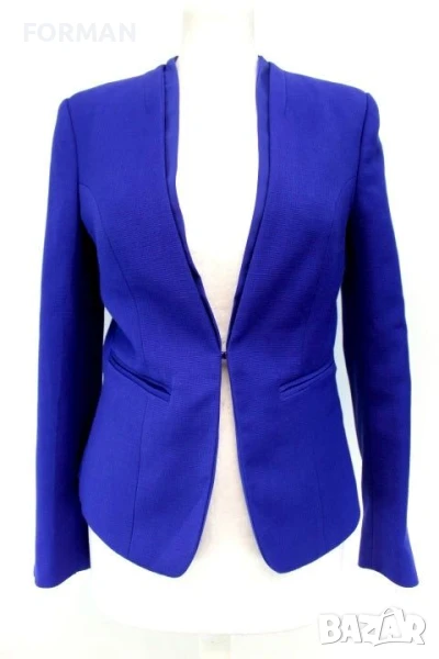 СТИЛНО и ЕЛЕГАНТНО сако в кралскосин цвят, снимка 1