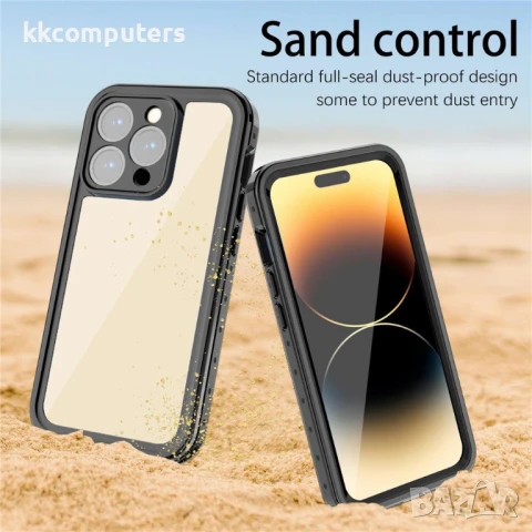 iPhone 14 Pro Max REDPEPPER Водоустойчив / Удароустойчив Калъф + Скрийн Протектор – Черен, IP68, снимка 2 - Калъфи, кейсове - 50797496