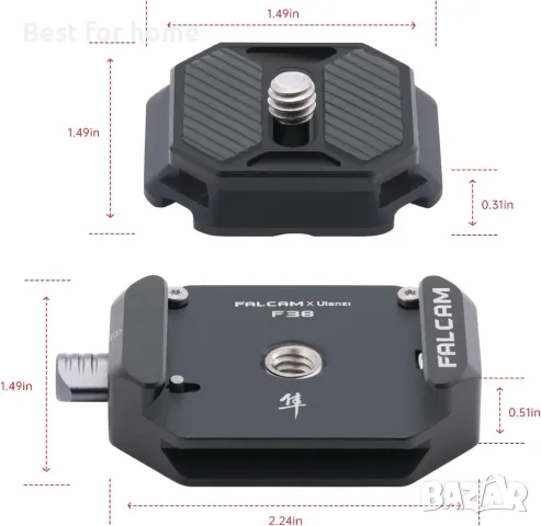  Скоба за статив/стабилизатор/кардан/плъзгач, снимка 3 - Чанти, стативи, аксесоари - 49619227