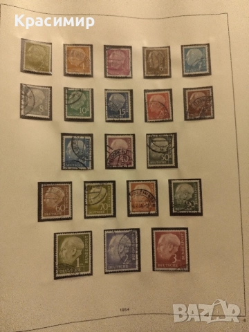 Теодор Хойс 1954 г., снимка 16 - Филателия - 52251249