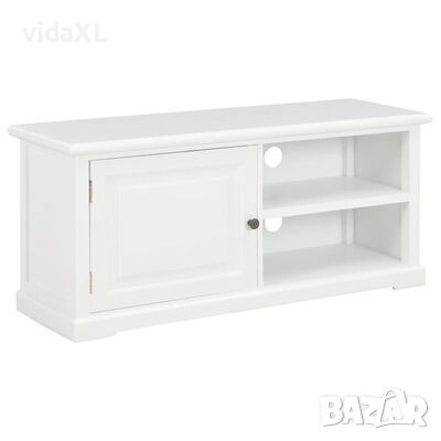 vidaXL ТВ шкаф, бял, 90x30x40 cм, дърво, снимка 1 - Шкафове - 45628597