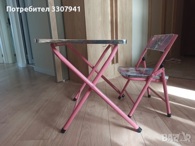 Детски масичка и столче Замръзналото кралство, снимка 2 - Мебели за детската стая - 52597524