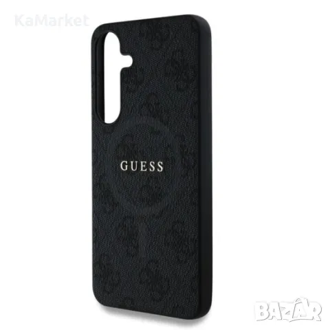 Оригинален кейс Guess 4G Ring Classic Logo MagSafe, За Samsung Galaxy S25, Черен и Протектор, снимка 4 - Калъфи, кейсове - 48906779