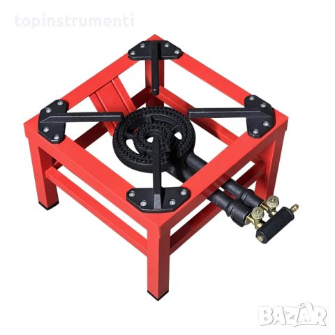 Газов котлон / Пиростия с двойна горелка160мм., 360x360мм. ELEFANT R02, снимка 2 - Котлони - 45810962