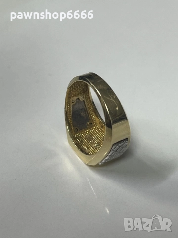 Златен пръстен 14 карата, снимка 4 - Пръстени - 51988762