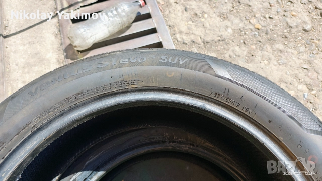 HANKOOK VENTUS S1 EVO3 SUV 225/55 R19 99V 4бр., снимка 9 - Гуми и джанти - 52689423