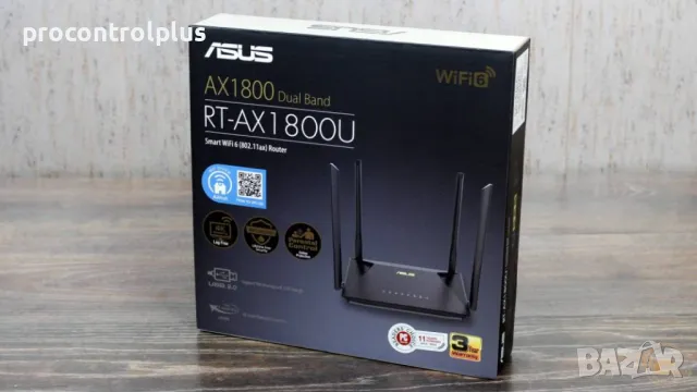 Продавам Wi-Fi рутер ASUS RT-AX1800U Wi-Fi6 Gigabit