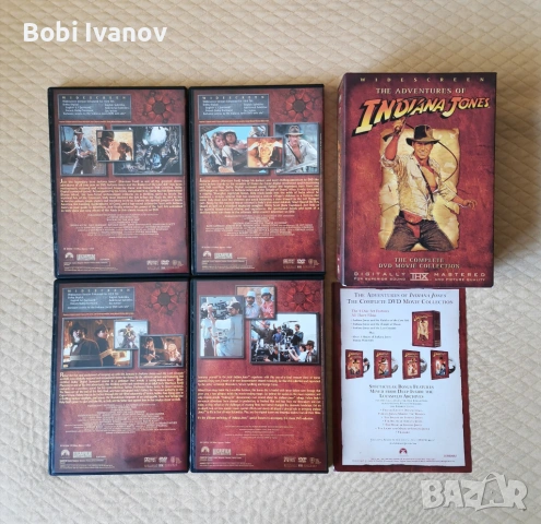 Indiana Jones Индиана Джоунс DVD Трилогия и бонус + Индиана Джоунс 4 (2 диска) с Бг субтитри., снимка 4 - DVD филми - 50916233
