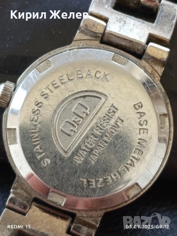 Елегантен Фин дамски часовник Q/ Q QUARTZ WATER REZIST стилен 32537, снимка 6 - Дамски - 51587700