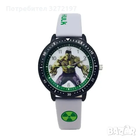 Oригинален кварцов часовник Hulk-Marvel Avengers,с Японски механизъм, снимка 1 - Детски - 47246125