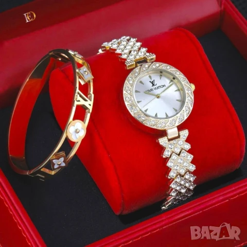 Часовник+гривна louis vuitton hermes versace gucci chanel gucci , снимка 13 - Дамски - 51258918