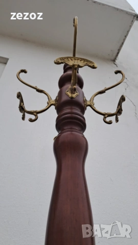 Закачалка свободностояща с месинг, снимка 4 - Закачалки - 54055288