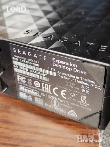 4TB Seagate Expansion Desktop Hard Drive, снимка 10 - Твърди дискове - 53056482
