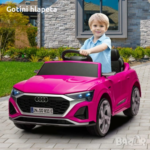 Акумулаторен джип AUDI SQ8 4X4 12V,MP3, меки гуми, снимка 13 - Коли, камиони, мотори, писти - 53221731