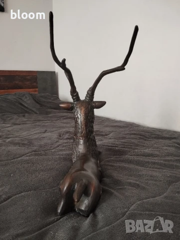 Бронзова фигура на елен, снимка 3 - Декорация за дома - 50982430