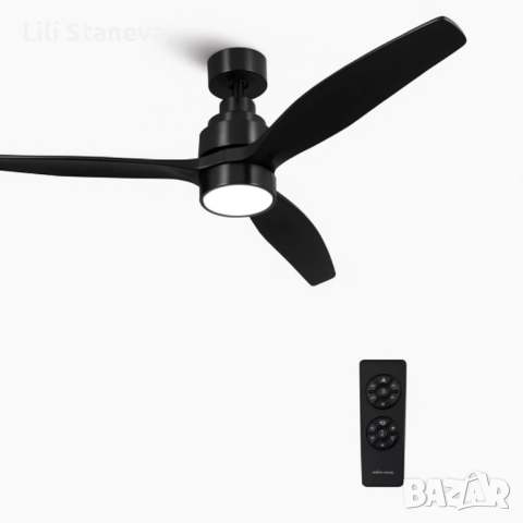 Таванен вентилатор с LED светлина -50% отстъпка -  Brizy Bright Ceiling Fan. , снимка 6 - Вентилатори - 51467184