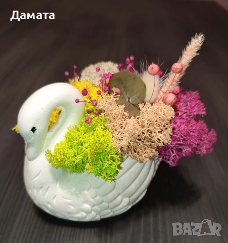 Различни видове кашпи със скандинавски мъх , снимка 17 - Декорация за дома - 45370583