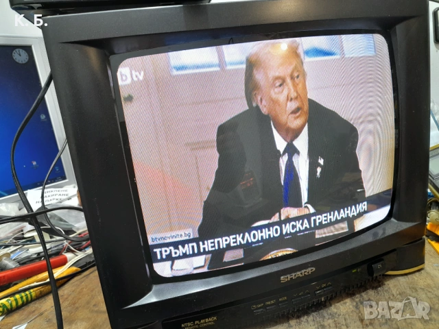 Телевизор Sharp 14inch, снимка 2 - Телевизори - 53053288