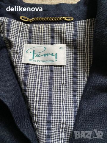 Perry 100% Лен Ново спортно-елегантно сако, снимка 8 - Сака - 45748802