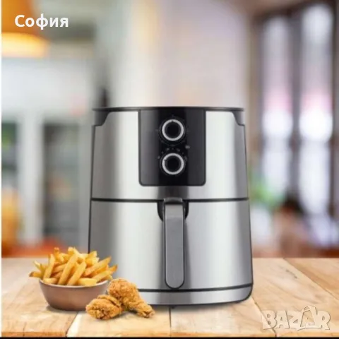 ФРИТЮРНИК С ГОРЕЩ ВЪЗДУХ /Air Fryer, снимка 3 - Фритюрници - 46852075