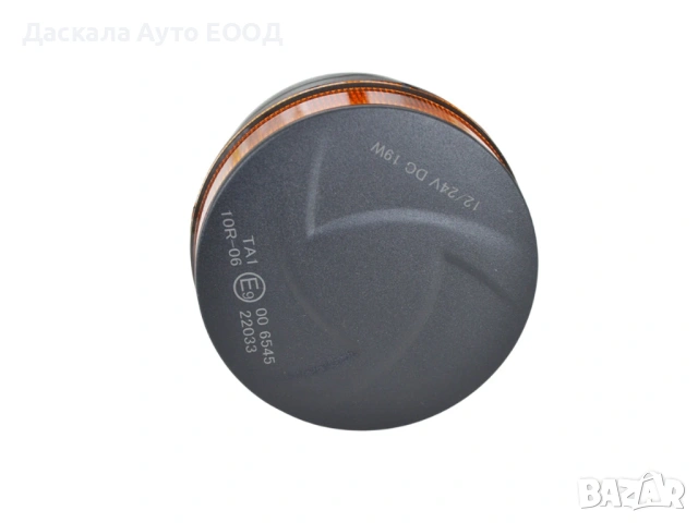 1бр. оранжев ЛЕД LED маяк диоден блиц , буркан , 12–24V за стойка, снимка 3 - Аксесоари и консумативи - 53762656