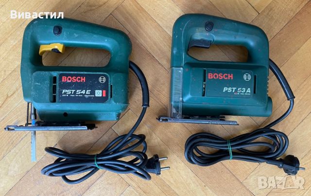 Два броя прободни триона Зеге Bosch PST 54E и PST 53A 350W.Внос от Германия, снимка 1 - Други инструменти - 46305484