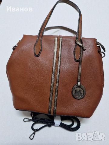 Дамска кожена чанта, снимка 1 - Чанти - 46098770