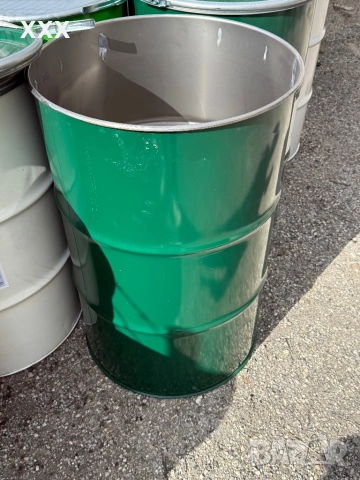 Продавам метални варели с капак и обръч 200 литра, снимка 3 - Други - 53727752