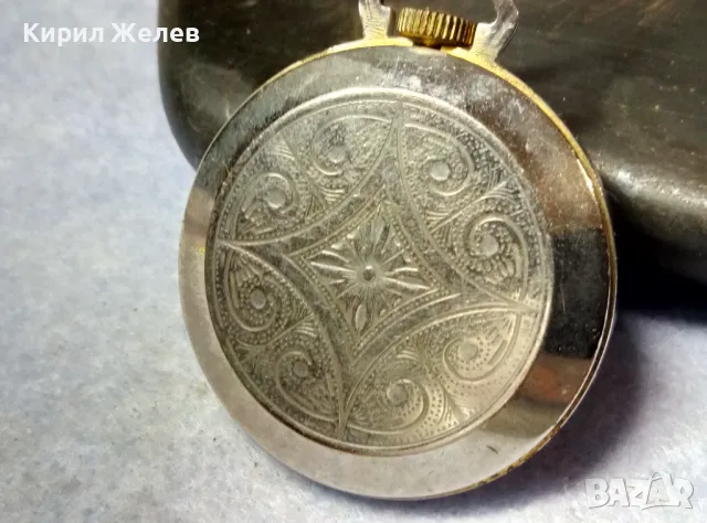 LUCERNE SWISS MADE Стар ОРНАМЕНТИРАН ЛЕКСОЗЕН ПОЗЛАТЕН ДЖОБЕН ЧАСОВНИК със СРЕБЪРЕН КАПАК 50136, снимка 5 - Антикварни и старинни предмети - 49487223