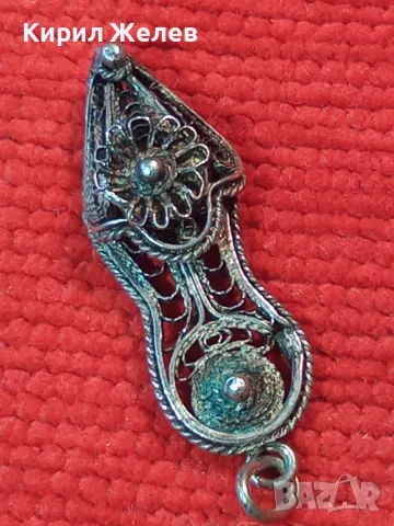 СТАРИНЕН ФИЛИГРАНЕН СРЕБЪРЕН МЕДАЛЬОН ЧЕХЪЛЧЕ СРЕБРО ВИСОКА ПРОБА ФИНА РЪЧНА МАЙСТОРСКА РАБОТА 20778, снимка 14 - Антикварни и старинни предмети - 49606504