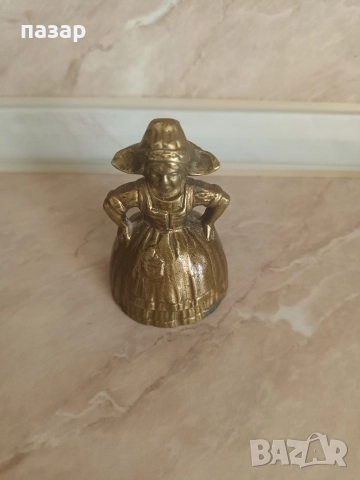 Бронзово звънче за колекция , снимка 3 - Антикварни и старинни предмети - 52972978