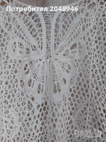 Дамска ажурена блуза, снимка 2 - Корсети, бюстиета, топове - 50633541