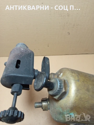 Соц Стара Бензинова Лампа Горелка., снимка 6 - Антикварни и старинни предмети - 50648589
