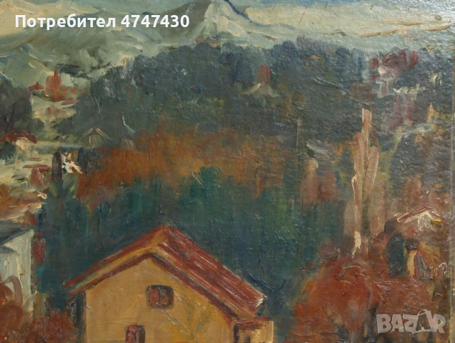 Илчо Панайотов картина маслени бои пейзаж, снимка 6 - Картини - 53646784