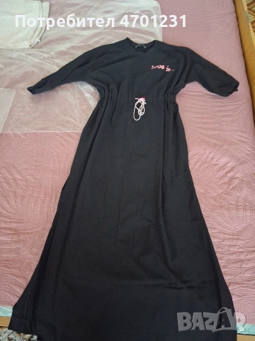 рокля паус ,цвета е наситен черен снимките не са ок , снимка 2 - Рокли - 53807359