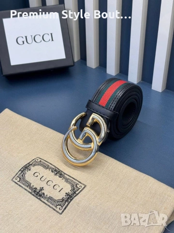 колани GUCCI от естествена кожа 💯 4 cm, снимка 10 - Колани - 54170111
